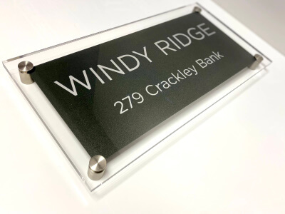 acrylic house signs