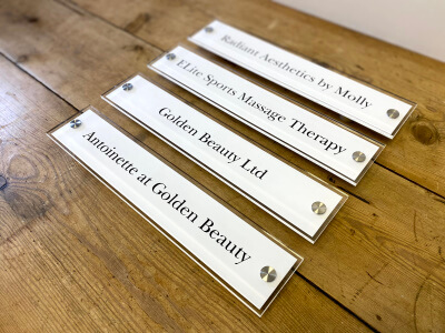 contemporary office signs