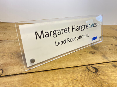Acrylic Desk Sign