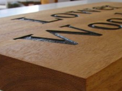 oak house sign