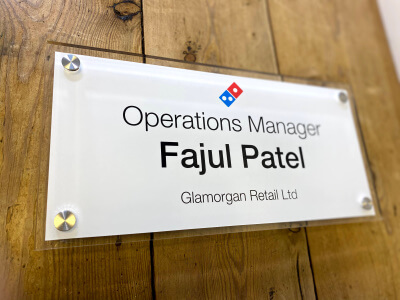acrylic office signs