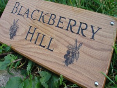 wooden sign